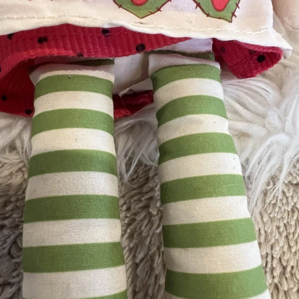 2015 Vintage Red Head Strawberry Shortcake Doll Yarn Hair With Bonnet 14
